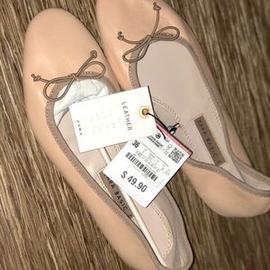 Zara ballerina flats